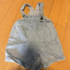ライトブルー　デニム　オーバーオール　ブリーズ