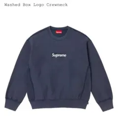 Supreme Washed Box Logo Crewneck