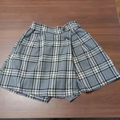 グレーチェック　キュロットスカート