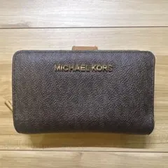 MICHAEL KORS ブラウン二つ折り財布