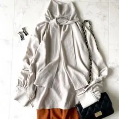 美品 ウィムガゼット シアーボウタイブラウス リボン 黒 フレンチ