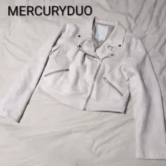 MERCURYDUO フェイクスエードコンパクトライダースジャケット