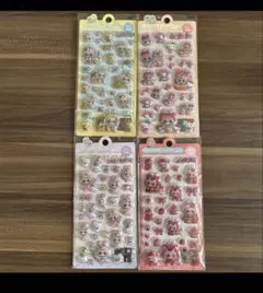 キャラクター らぶぶ風 ボンボンドロップシール　セット