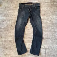 ダークブルースリムフィットデニムパンツ