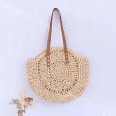 ショルダーバッグ　トートバッグ　カゴバック 丸型 網型バック　カジュアルバック