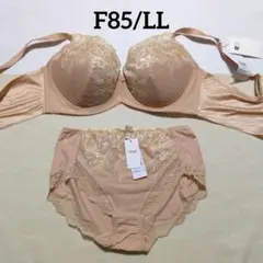 F85ショーツLL　ベージュ　トリンプ598　ストーリー 　パッドなし深めカップ
