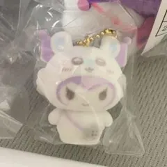 ちいかわ×サンリオ シークレットフロッキーマスコットチャーム モモンガ クロミ