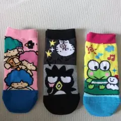 キャラクター柄アンクルソックス3足セット