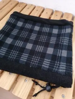 チェック柄ネックウォーマー