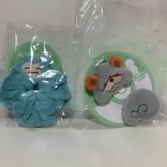 カビゴン マスコットシュシュ 、ヒスイガーディふわふわヘアピンセット