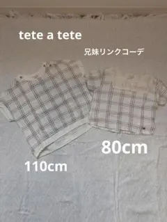 チェック柄 半袖Tシャツ 110cmのサムネイル