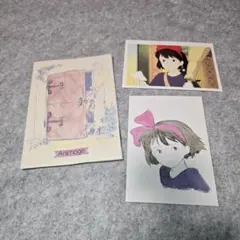 【中古品】アニメージュ付録/魔女の宅急便ポストカードやステッカー、カード
