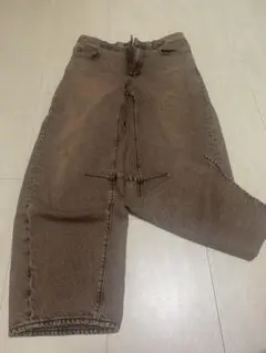 gu バレルレッグジーンズ (丈短め)