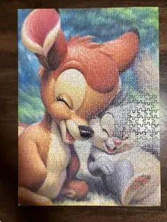箱なし 廃盤品 Disney ディズニーパズル バンビ&とんすけ 500ピースのサムネイル