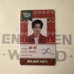 ENHYPEN world ポップアップ　スペシャルカード　ホリデー　ニキ