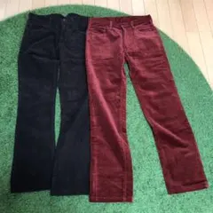 ABAHOUSE コーデュロイパンツ　2本セットのサムネイル