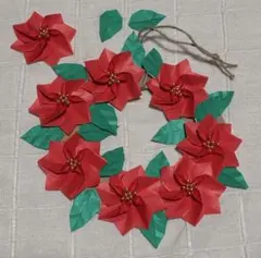 ハンドメイド 折り紙 壁面飾り リース　手作りセット