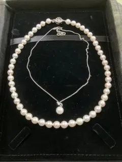 パールネックレスとピアス3点セット