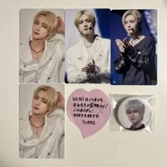 INI 佐野雄大 XQUARE MASTERPIECE 落下物 トレカ 缶バッジ