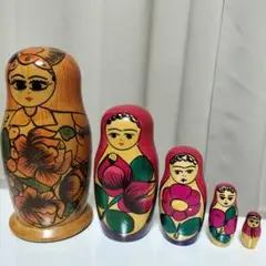 新品 ロシア セミョーノフ 数遊びマト 15cmマト1体 ベビーマト10体