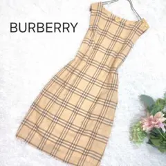 BURBERRY バーバリー 9号 チェック ワンピース 金ボタン ヴィンテージのサムネイル