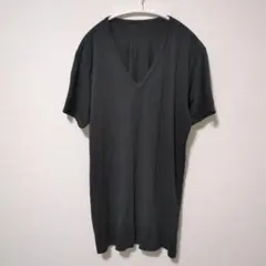 ユニクロ　ヒートテックVネックTシャツ　М　半袖　ブラック