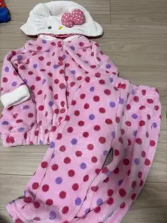 산리오 オリジナル 女の子 ハローキティ フリース パジャマ 100