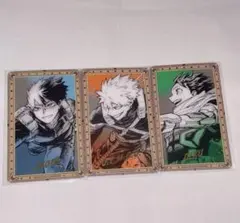 箔押しクリアカードコレクション オリジン ヒロアカ 原画展 爆豪 緑谷 轟