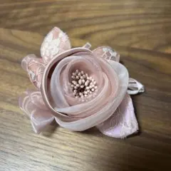 バラ　コサージュ　ピンク