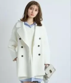 アプワイザーリッシェ ダブル釦カットＰコート