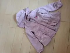 BEBE 薄紫色フード付きジャケット 120　女の子ブルゾン