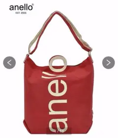 anelloアネロ　ロゴトートバッグ ショルダー 2way