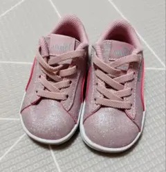 PUMA ピンク グリッター スニーカー キッズ