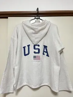 激レア　メキシコ製メキシカンパーカー　星条旗柄　コットン素材