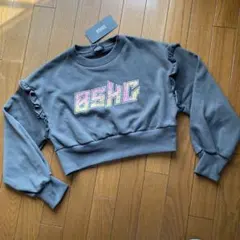 【新品】BISKEE トレーナー　カスレロゴプリント　　プルオーバー　150㎝