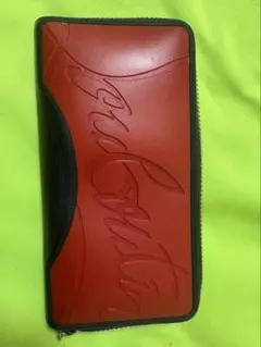 Christian Louboutin パネトーネラウンドジップ 赤黒