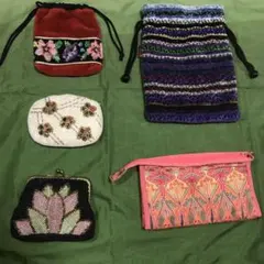 巾着袋　ポーチ　セット