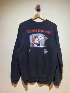 【美品】USA製 90s HANES labattカレッジスウェット