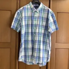 TOMMY HILFIGER メンズ チェック ボタンダウン 半袖シャツ XXL
