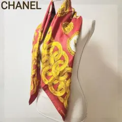 CHANEL シャネル スカーフ 大判 グリーン ココマーク ヴィンテージ