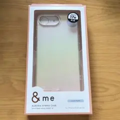 iPhone16e iPhone17e ＆me ハイブリッドケース オーロラ