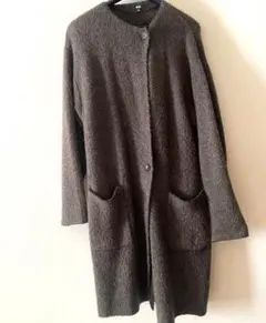 ブラウン ロングカーディガン Mサイズ