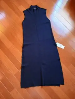Snidel ノースリーブ ニットワンピース ネイビー