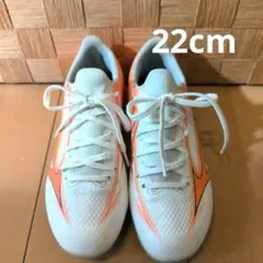 MIZUNO サッカースパイク アルファIII　ホワイト/オレンジのサムネイル