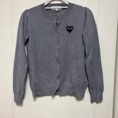 PLAY COMME des GARÇONS カーディガン グレー Lのサムネイル