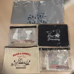 スヌーピー＆オラフ ポーチセット 4点とエコバッグ1点まとめ売り