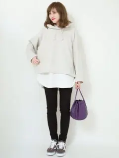 UNIQLO U　ユニクロ スウェットプルパーカ　ライトグレー