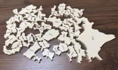 知育玩具　日本地図　都道府県　KUMON 公文　パズル　(発展ピースのみ)