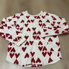 BREEZE ハート柄 長袖カットソー 140