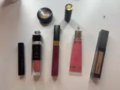 シャネル　ディオール　ランコム　ジル　スリーブランドリップグロスと口紅のセット